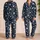 Midnight Silver Stars for Cozy Evenings and Dreamy Nights at Home, a Gift for Her Satin Pajamas Set - 2