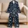 Midnight Silver Stars for Cozy Evenings and Dreamy Nights at Home, a Gift for Her Satin Pajamas Set - 5
