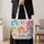 Vibrant Fluffy Cat Faces for Whimsical Everyday Shopping and Casual Travel Outings Quilted Tote Bag - 4