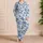 Blue Seashells and Starfish for Relaxed Coastal Summer Evenings by the Seaside Satin Pajamas Set - 4