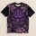 Purple Demon Mask and Scaled Florals for Japanese Festival Nights and Cosplay Fans All-over Print Unisex T-shirt - 5