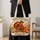 Autumn Turkey With Pumpkins for Thanksgiving Gatherings and Family Celebrations Quilted Tote Bag - 4