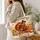 Autumn Turkey With Pumpkins for Thanksgiving Gatherings and Family Celebrations Quilted Tote Bag - 3