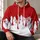 Crimson Drip Color Block for Bold Winter Streetwear and Casual Everyday Layering All-over Print Hoodie (Lightweight) - 6