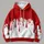Crimson Drip Color Block for Bold Winter Streetwear and Casual Everyday Layering All-over Print Hoodie (Lightweight) - 4