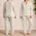 Pastel Rainbow Polka Dots for Cheerful Summer Lounging and Relaxed Weekend Mornings Satin Pajamas Set - 2