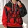 Red Crown And KING Motif For Bold Streetwear, Running, Fitness And Everyday Casual Style All-over Print Hoodie (Lightweight) - 2