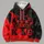 Red Crown And KING Motif For Bold Streetwear, Running, Fitness And Everyday Casual Style All-over Print Hoodie (Lightweight) - 4