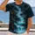 Turquoise Waterfall Nightscape for Quiet Weekend Escapes and Peaceful Outdoor Adventures All-over Print Unisex T-shirt - 2