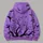 Purple Halloween Tree And Bat Scene For Spooky Autumn Night Celebrations And Parties All-over Print Hoodie (Lightweight) - 5