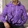 Purple Halloween Tree And Bat Scene For Spooky Autumn Night Celebrations And Parties All-over Print Hoodie (Lightweight) - 6