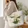 White Calla Lily Bouquet for Everyday Commuting and Thoughtful Gifts for Women and Travel Quilted Tote Bag - 3