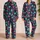 Neon Monster Faces and Comic Doodles for Playful Halloween Nights at Home Satin Pajamas Set - 2