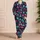 Neon Monster Faces and Comic Doodles for Playful Halloween Nights at Home Satin Pajamas Set - 4