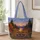 Autumn Campfire Forest Chair Scene for Cozy Fall Camping and Weekend Getaways Outdoors Quilted Tote Bag - 1