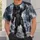Armored Alien Hunter with Skull for Sci-Fi Fans and Halloween Cosplay Enthusiasts All-over Print Unisex T-shirt - 6