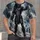Armored Alien Hunter with Skull for Sci-Fi Fans and Halloween Cosplay Enthusiasts All-over Print Unisex T-shirt - 1
