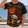 Halloween Christmas Skull, Pumpkin and Bat Holiday Wear for Men and Festive Fans All-over Print Unisex T-shirt - 2
