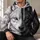 Split Face Wolf Portrait With Bold Dual Tones For Outdoor Adventure Enthusiasts All-over Print Hoodie (Lightweight) - 6