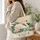 Elegant Swan and Water Lily Scene for Graceful Everyday Shopping and Workday Style Quilted Tote Bag - 3
