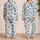 Ocean Blue Sea Turtles and Bubbles for Coastal Relaxation and Cozy Evenings Satin Pajamas Set - 2