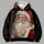 Realistic Santa Portrait With Christmas Tree For Holiday Celebrations All-over Print Hoodie (Lightweight) - 4