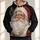 Realistic Santa Portrait With Christmas Tree For Holiday Celebrations All-over Print Hoodie (Lightweight) - 1