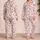 Ladybug Butterfly Hearts and Tulips for Cheerful Summer Lounging and Cozy Gift Giving Satin Pajamas Set - 2