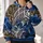 Marsh Fishing Skeleton And Lightning Art For Outdoor Anglers And Weekend Adventures All-over Print Hoodie (Lightweight) - 2
