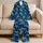 Turquoise Sea Turtles For Relaxed Coastal Evenings And Ocean-Loving Women Satin Pajamas Set - 5