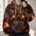 Molten Lava Skull and Cracked Volcanic Rock for Bold Alternative Streetwear All-over Print Hoodie (Lightweight) - 2
