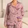 Blush Pink Whale And Sea Life Ocean Motifs For Relaxing Coastal Nights Satin Pajamas Set - 1