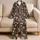 Woodland Mushroom Field for Cozy Cabin Evenings and Relaxed Nature-Inspired Living Satin Pajamas Set - 5