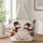 Snowpeople and Squirrels in a Winter Holiday Scene for Cozy Seasonal Outings Quilted Tote Bag - 1