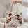 Snowpeople and Squirrels in a Winter Holiday Scene for Cozy Seasonal Outings Quilted Tote Bag - 5