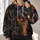 Orange Motorcycle Street Scene for Bold Roadside Adventure and Weekend Touring Enthusiasts All-over Print Hoodie (Lightweight) - 2