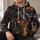 Orange Motorcycle Street Scene for Bold Roadside Adventure and Weekend Touring Enthusiasts All-over Print Hoodie (Lightweight) - 6