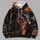 Orange Motorcycle Street Scene for Bold Roadside Adventure and Weekend Touring Enthusiasts All-over Print Hoodie (Lightweight) - 4