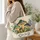 Teal Mushroom Woodland Fungi for Weekend Getaways and Nature-Loving Outdoor Travelers Quilted Tote Bag - 3