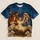 Nativity Scene With Radiant Star for Christmas Worship and Holiday Gatherings All-over Print Unisex T-shirt - 5