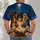 Nativity Scene With Radiant Star for Christmas Worship and Holiday Gatherings All-over Print Unisex T-shirt - 4