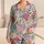Colorful Patchwork Florals And Teal Motifs For Cozy Weekend Lounging Satin Pajamas Set - 1