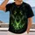 Neon Green Beast And Wolf Pack For Dark Streetwear And Nightlife Fans All-over Print Unisex T-shirt - 2