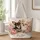 Two Chihuahua Companions with Peonies for Travel and Everyday Adventures Quilted Tote Bag - 1
