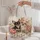Two Chihuahua Companions with Peonies for Travel and Everyday Adventures Quilted Tote Bag - 5