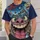 Surreal Monster Face and Cosmic Creature Scene for Festivals and Bold Street Style All-over Print Unisex T-shirt - 6