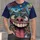 Surreal Monster Face and Cosmic Creature Scene for Festivals and Bold Street Style All-over Print Unisex T-shirt - 1