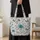 Blue Daisy and Butterfly Garden for Weekend Travel and Thoughtful Gifts for Her Quilted Tote Bag - 4