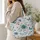 Blue Daisy and Butterfly Garden for Weekend Travel and Thoughtful Gifts for Her Quilted Tote Bag - 3