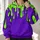 Neon Green and Purple Melting Drips for Bold Everyday Streetwear and Creative Looks All-over Print Hoodie (Lightweight) - 2